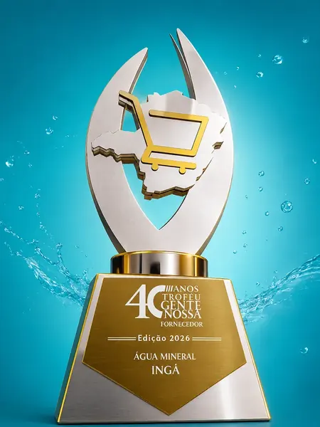 Troféu Gente Nossa 2026, etapa Fornecedor, categoria Água Mineral, concedido à Ingá